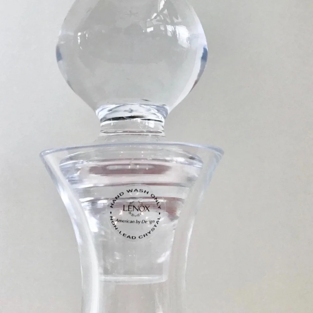 Lenox Tuscany Classic 32 Oz Lead Free Decanter Elegant Clear Glass Decanter